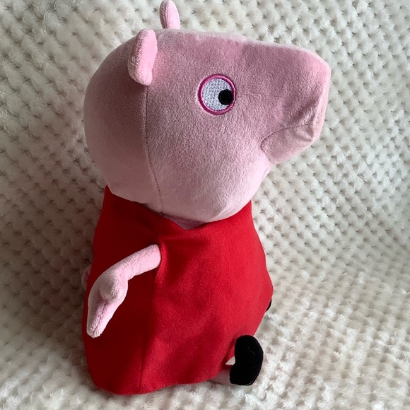 Talking Peppa Pig Plush Stuffed Animal Toy Embroidered Eyes - Picture 5 of 15